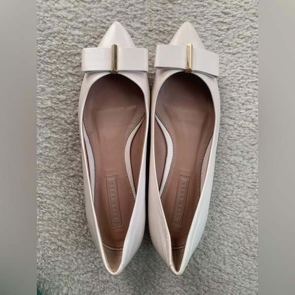 Hugo Boss Ballerina Bow Flats- light pink blush - Picture 1 of 4